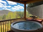 Hot Tub with beautiful mountain views